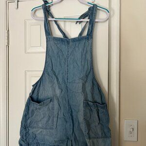 Aerie Tie Overall Shorts